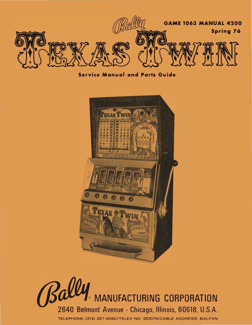 Bally Texas Twin Troubleshooting guide Bally Texas Twin Troubleshooting guide