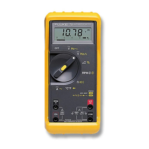 Fluke 78 User manual