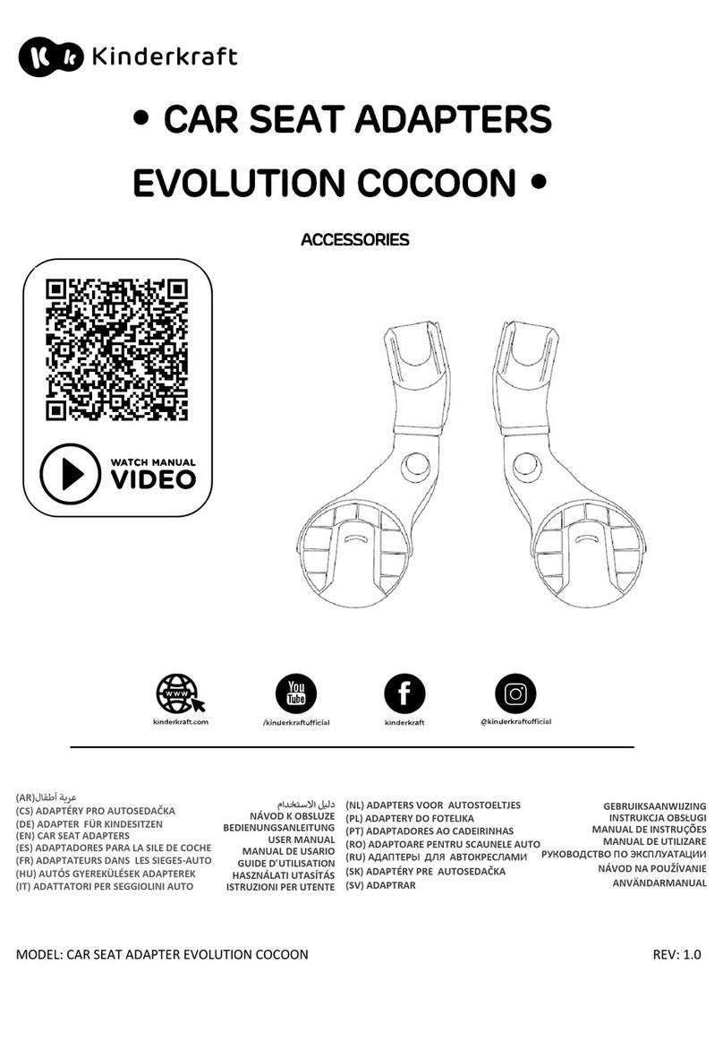 Kinderkraft CAR SEAT ADAPTER EVOLUTION COCOON user manual