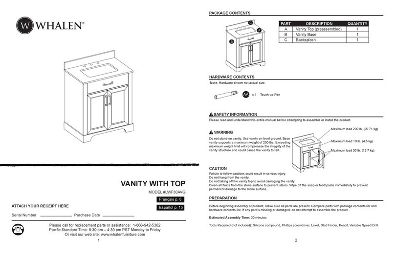 Whalen LWF30AVG User manual