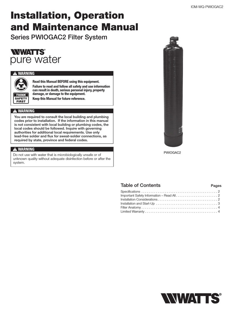 Watts PWIOGAC2 Series User manual