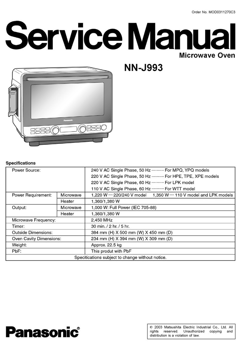 Panasonic NN-J993 User manual