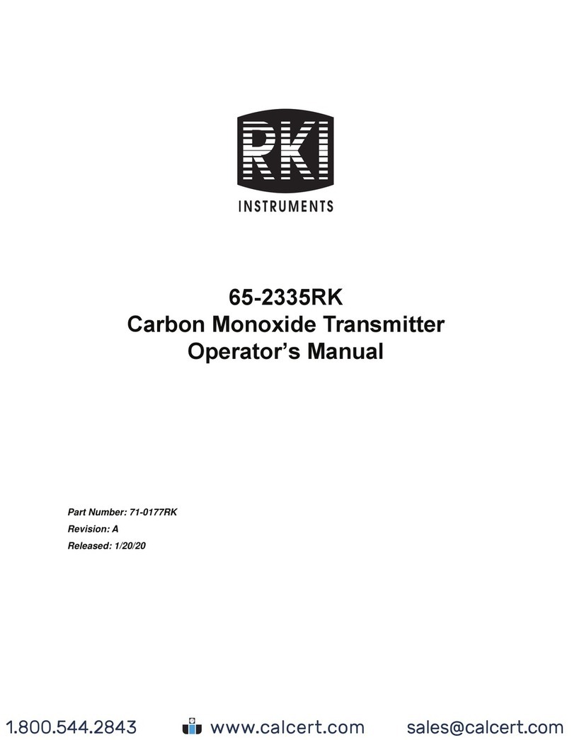 RKI Instruments 65-2335RK Operator's manual