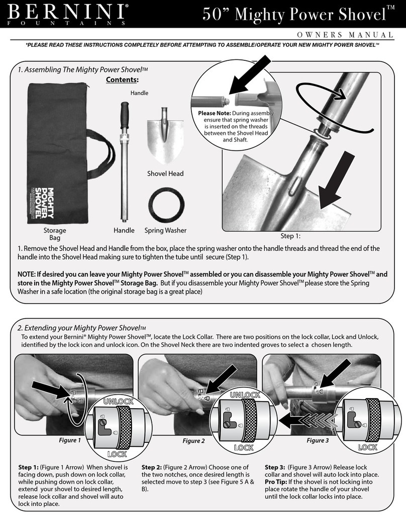 Bernini Mighty Power Shovel owner's manual