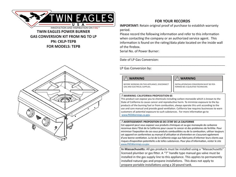 Twin Eagles CKLP-TEPB quick start guide