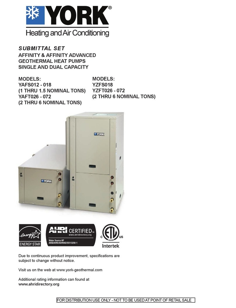 York YAFS012-018 User manual