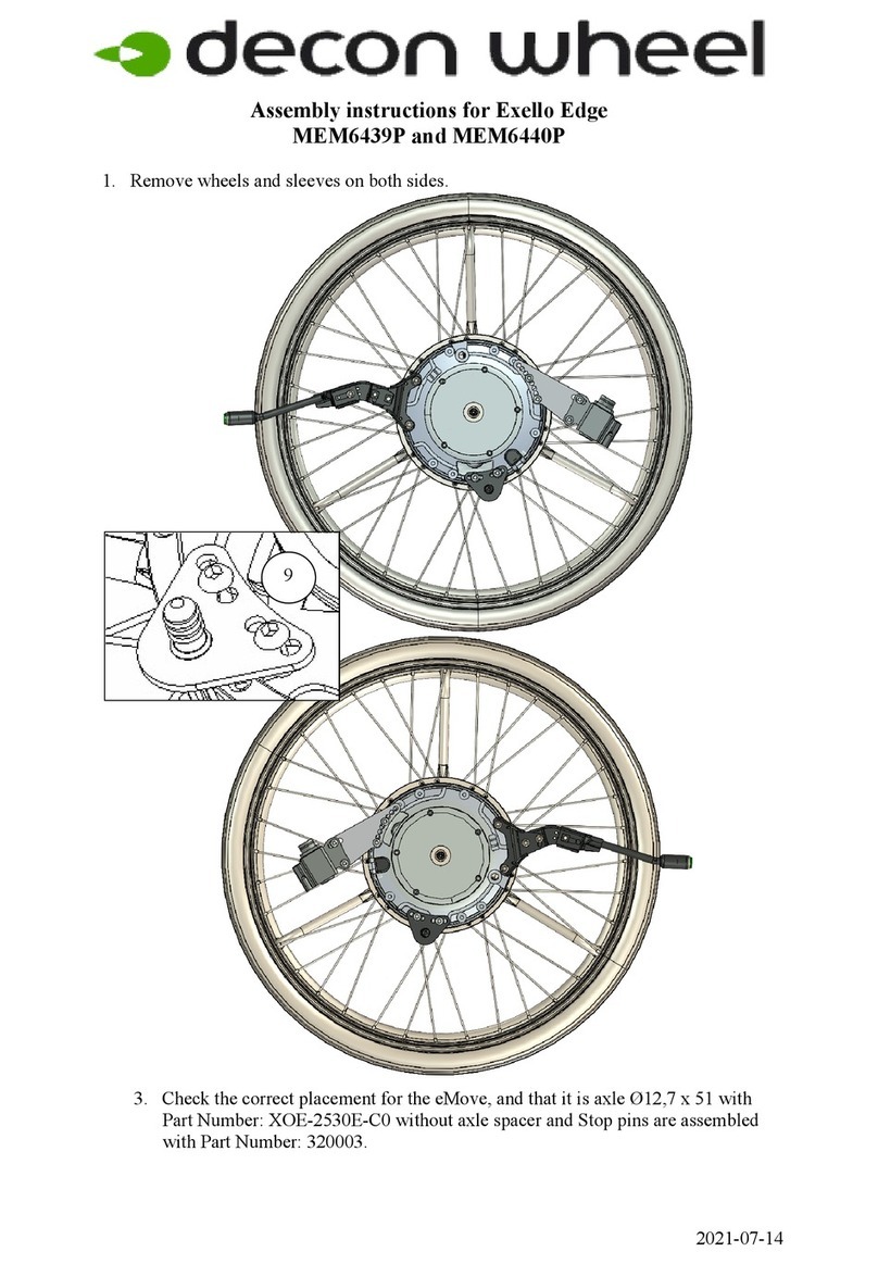 Decon wheel Exello Edge MEM6439P User manual