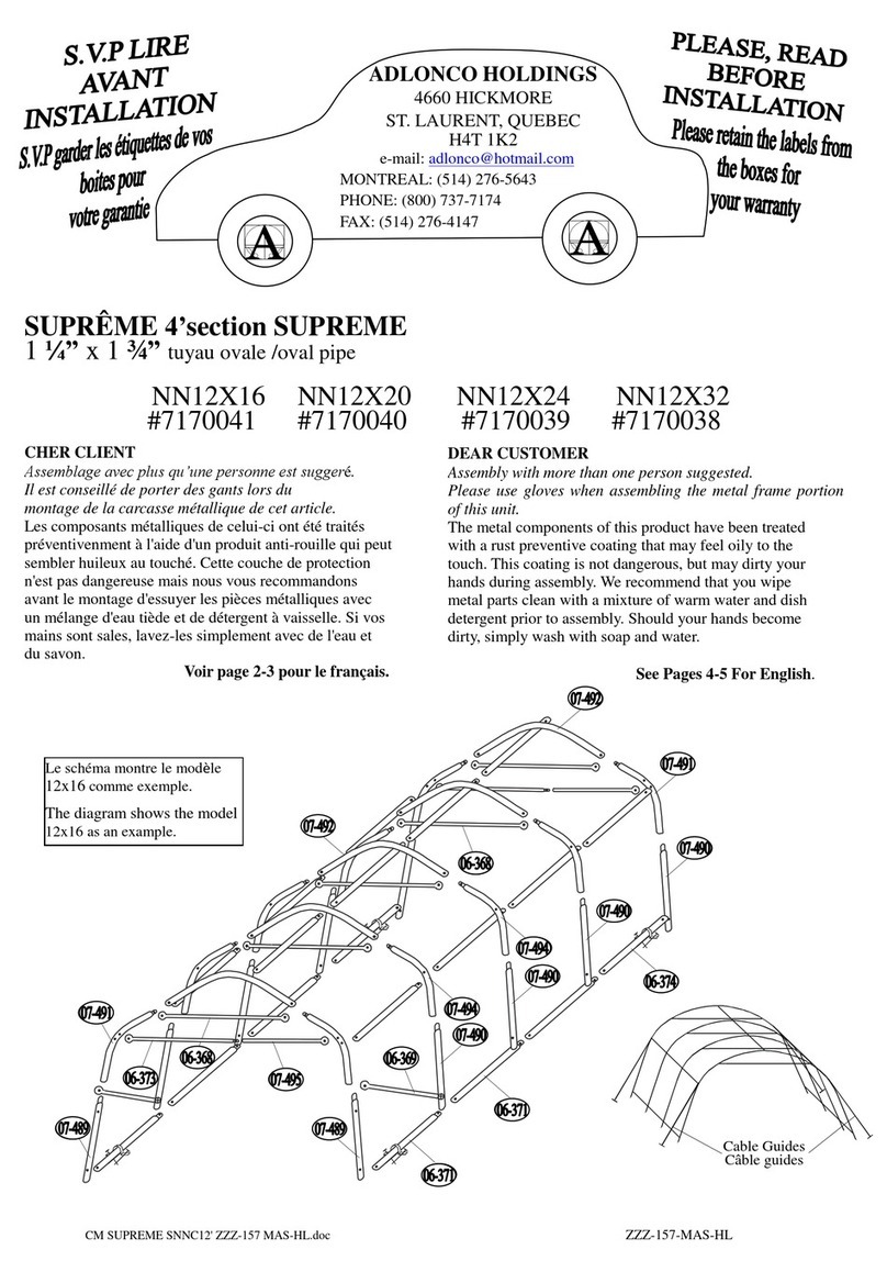 Adlonco Holdings NN12X16 quick start guide