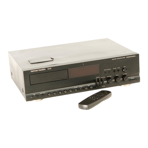Harman Kardon TD470 User manual Harman Kardon TD470 User manual