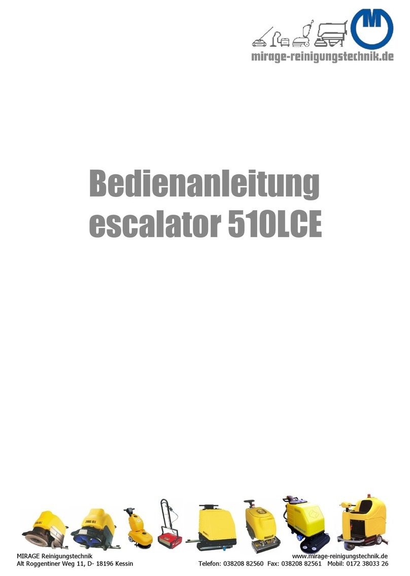 Mirage Reinigungstechnik escalator 510LCE user manual