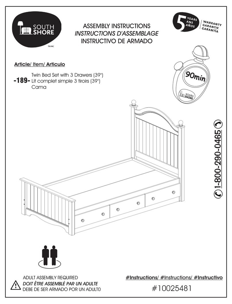 SouthShore 189 Assembly instructions