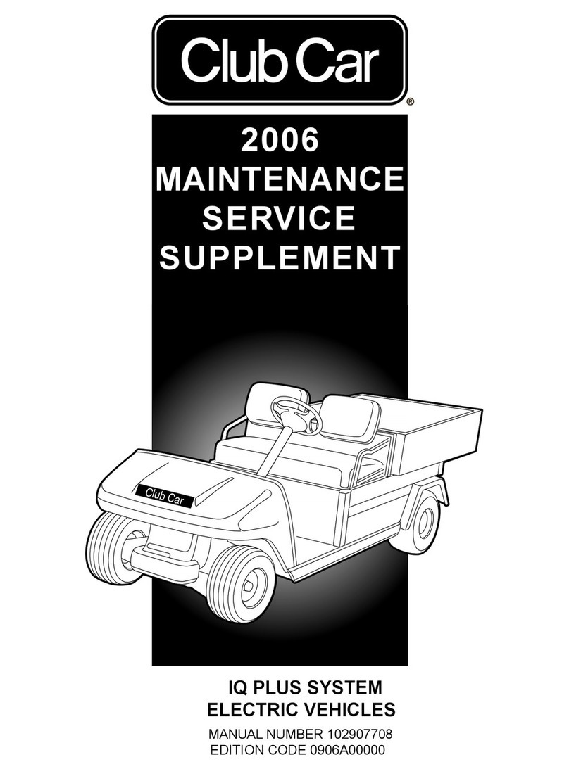 Club Car IQ PLUS SYSTEM Maintenance service supplement