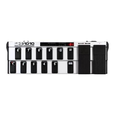 Behringer MIDI FOOT CONTROLLER FCB1010 Guide