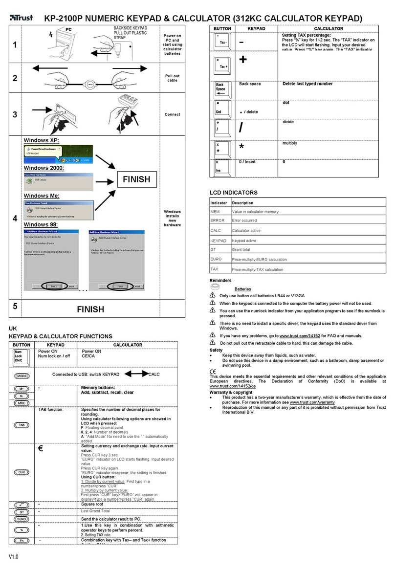 Trust KP-2100P manual