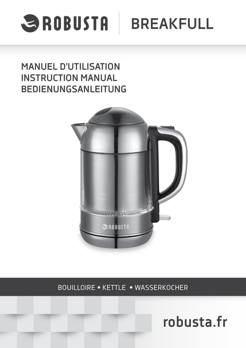 Robusta BREAKFULL BOUILLOIRE instruction manual