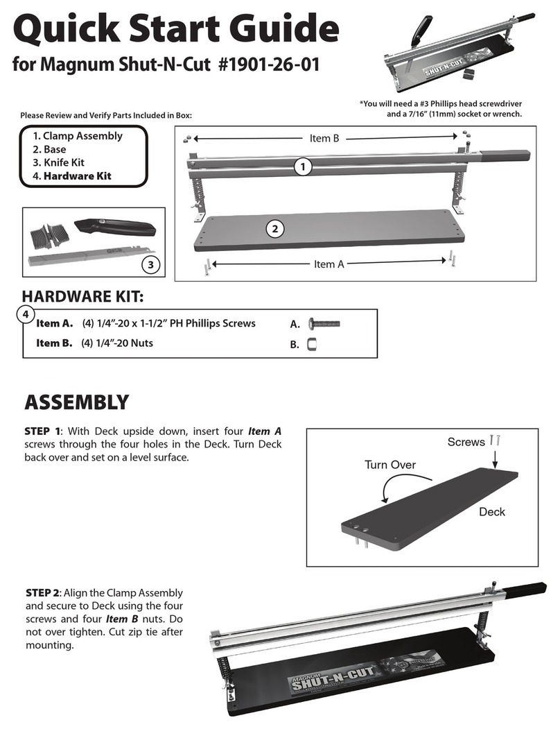 Bullet tools 1901-26-01 quick start guide Bullet tools 1901-26-01 quick start guide
