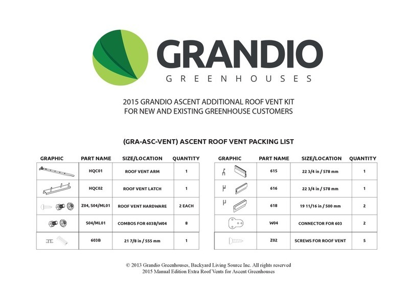 Grandio GRA-ASC-VENT User manual