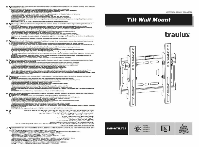traulux SMP-ATILT22 User manual
