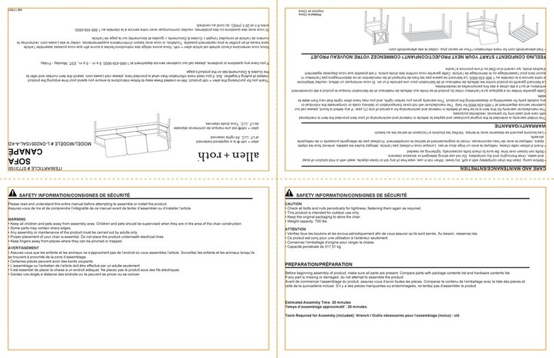 Allen + Roth L-DN2051SAL-A-KD User manual Allen + Roth L-DN2051SAL-A-KD User manual