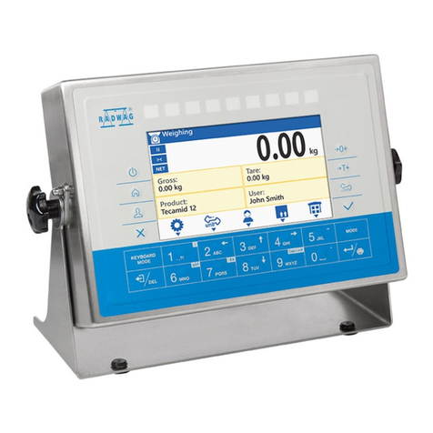 RADWAG PUE HX7 User manual