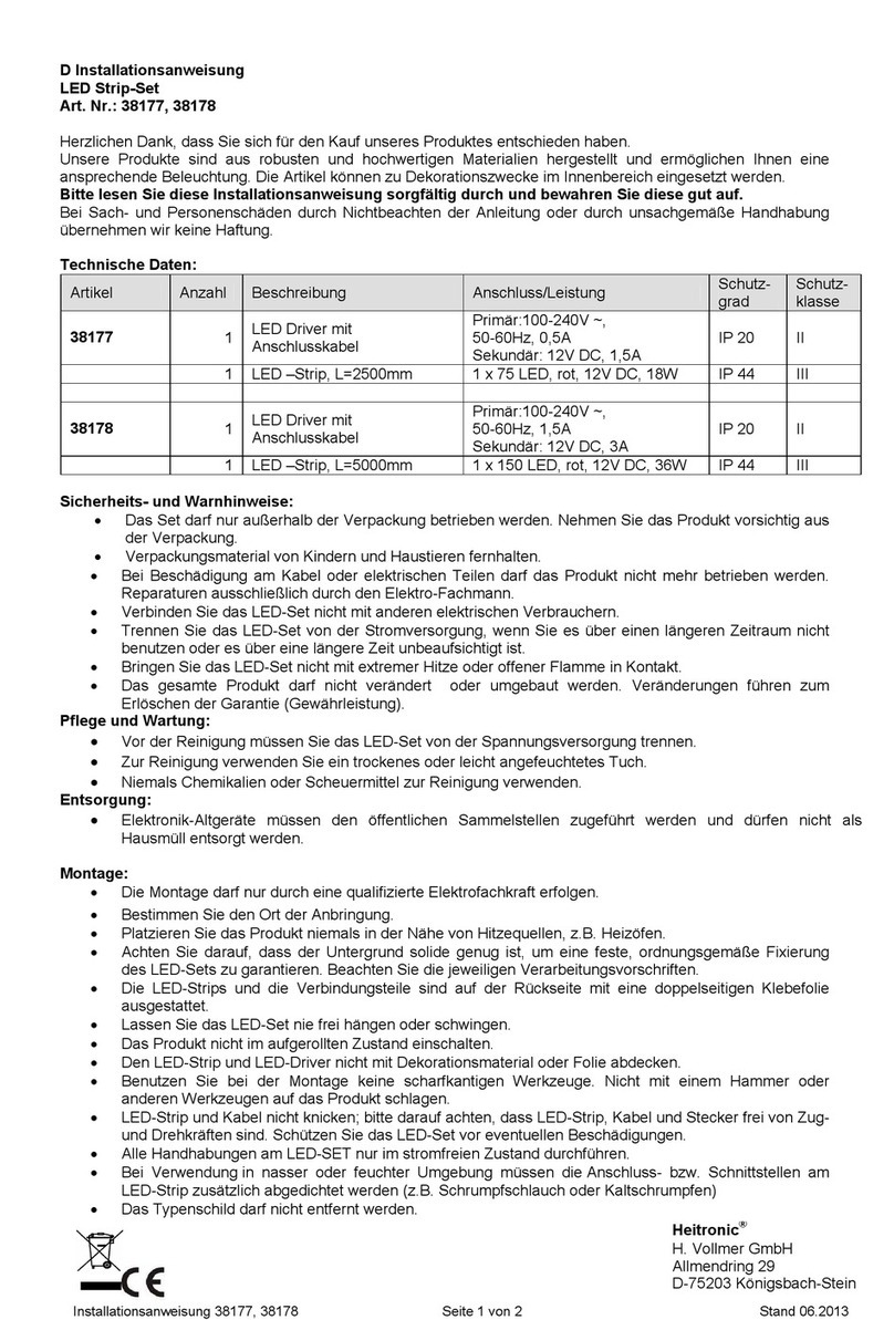 Heitronic 38177 installation instructions