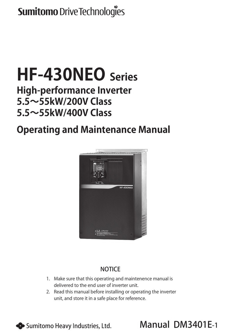 Sumitomo Drive Technologies HF-430NEO Series Operating and maintenance manual