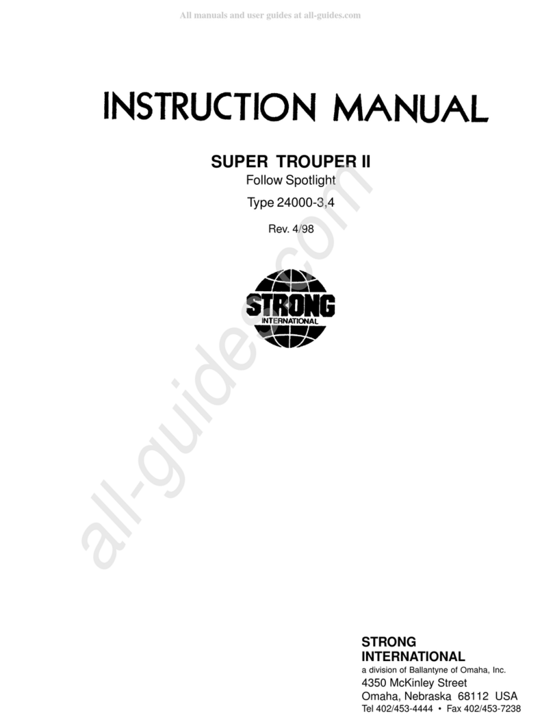 Strong International SUPER TROUPER II instruction manual Strong International SUPER TROUPER II instruction manual