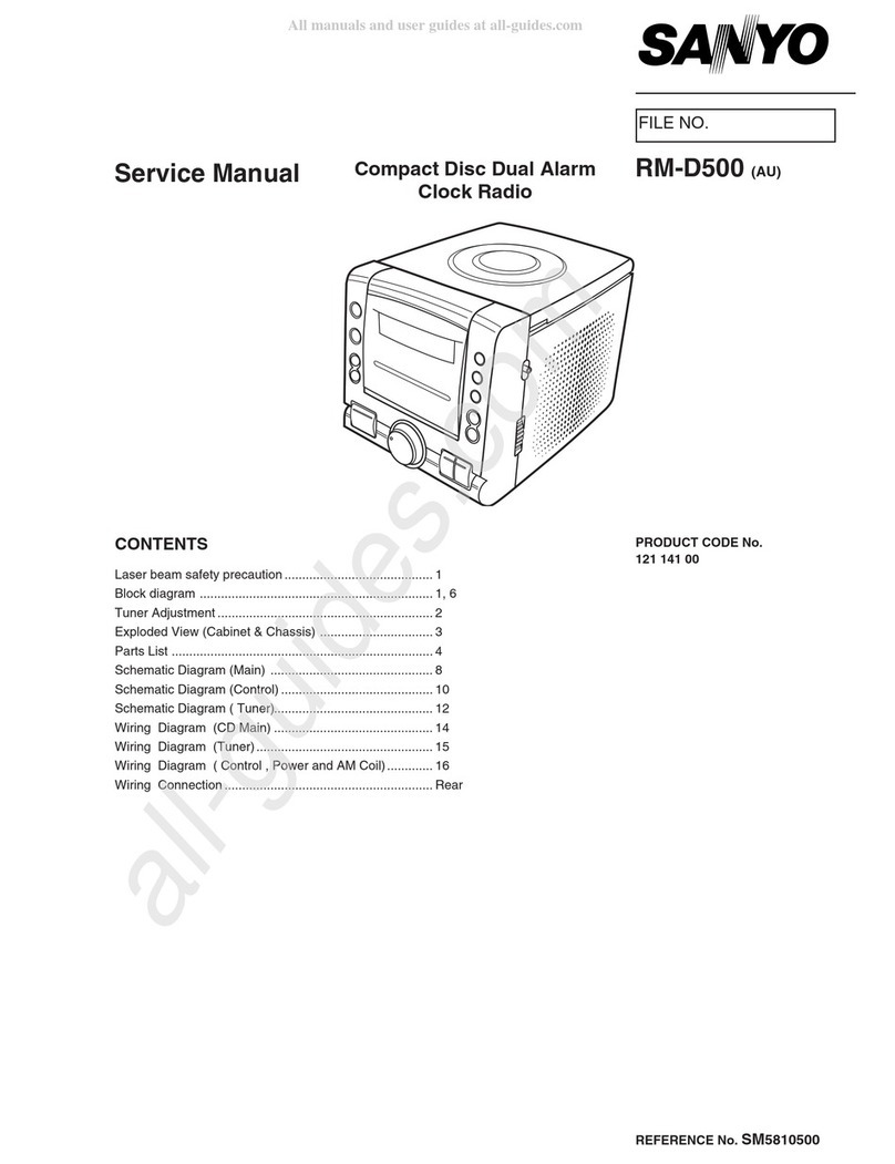 Sanyo RM-D500 User manual
