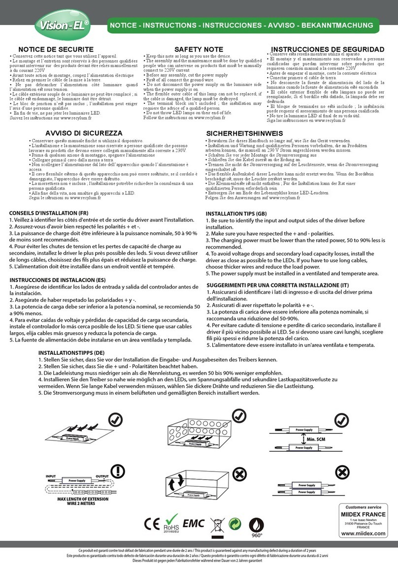 Vision-EL 75473 instructions Vision-EL 75473 instructions