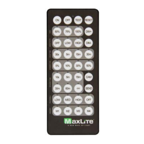 MaxLite c-Max CN-REMOTE quick start guide
