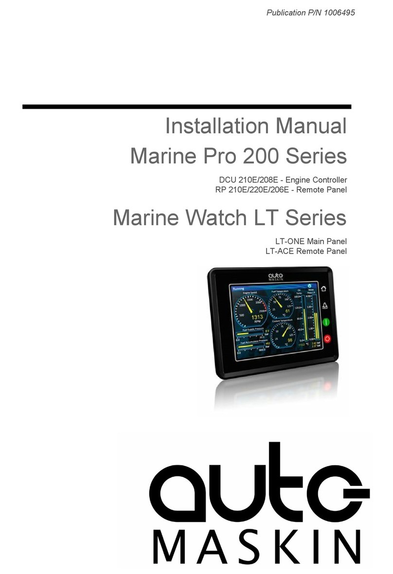 auto maskin Marine Pro 200 Series installation manual