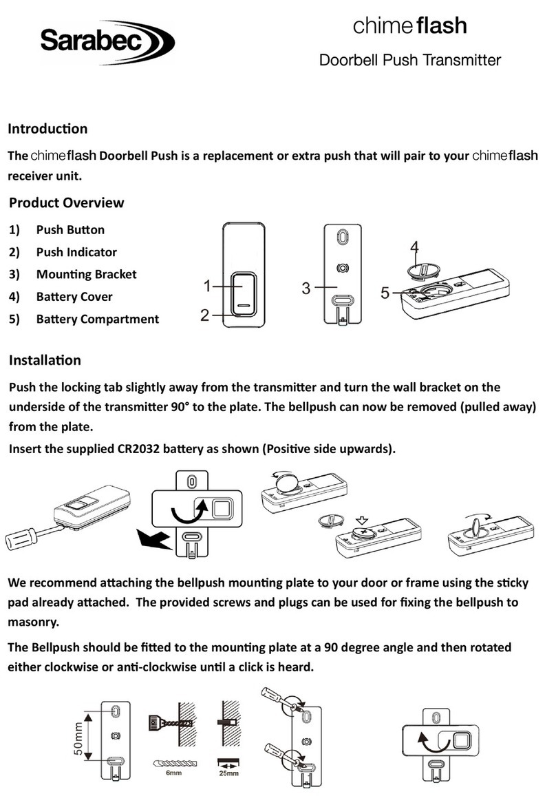 Sarabec chime flash 150-021 User manual