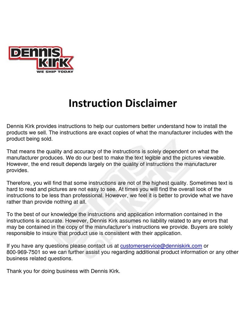 Dennis Kirk Optimate 4 instructions