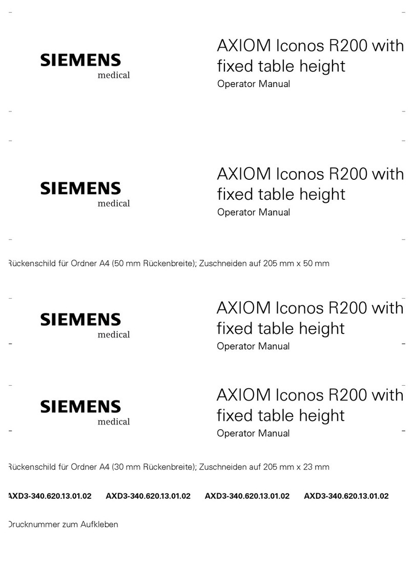 Siemens AXIOM Iconos R200 User manual