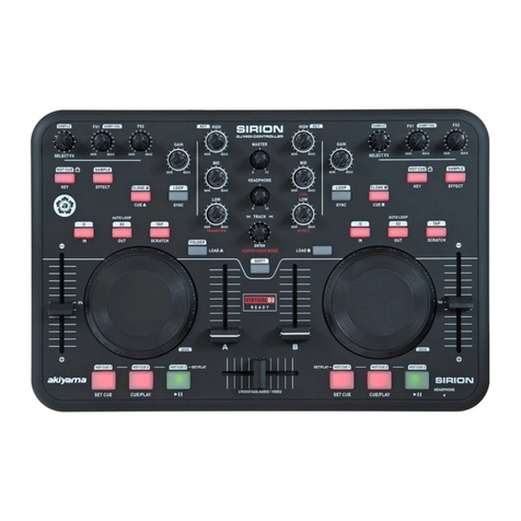 Akiyama SIRION SC MIDI DJ CONTROLLER User manual