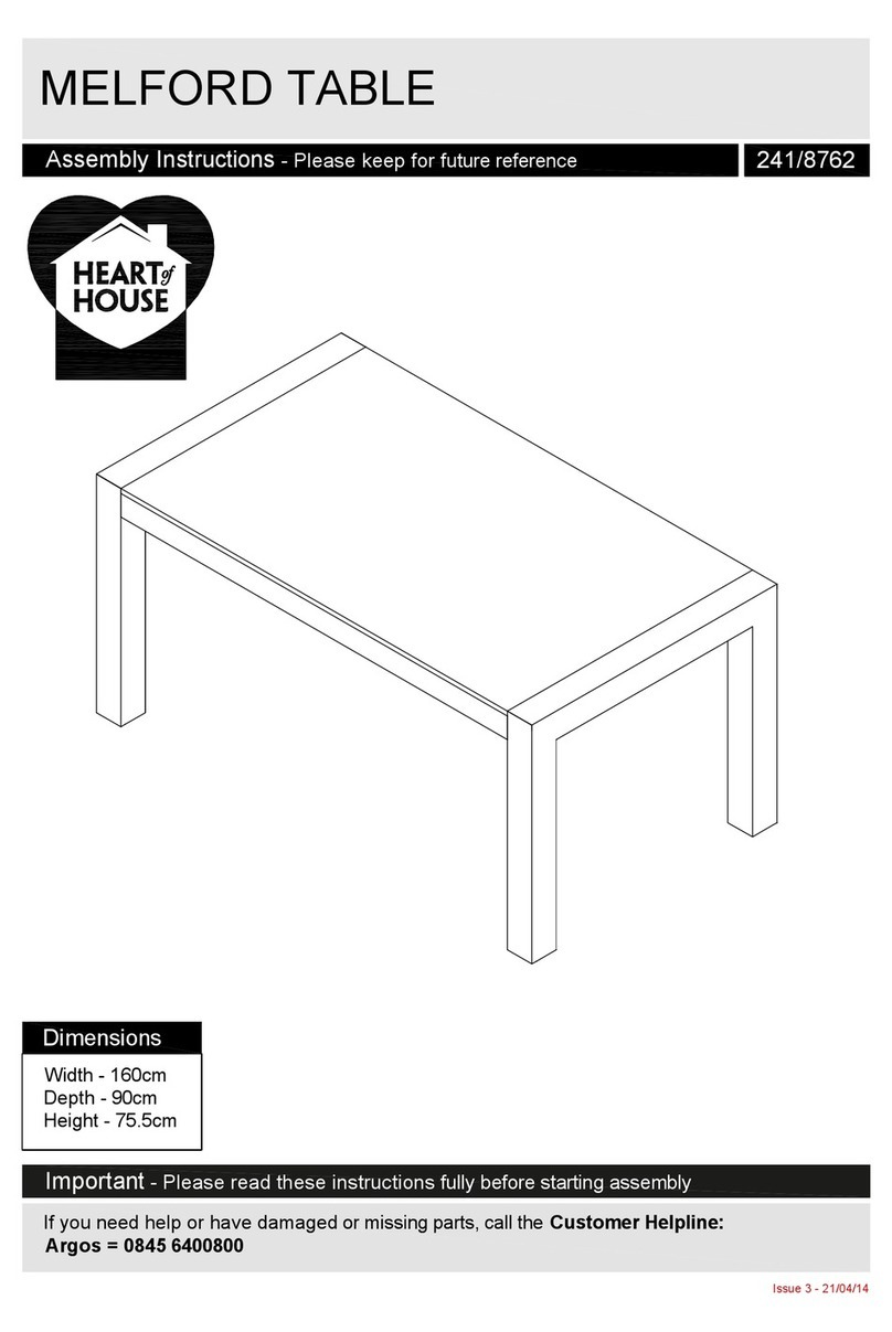 Heart of House 241/8762 Assembly instructions