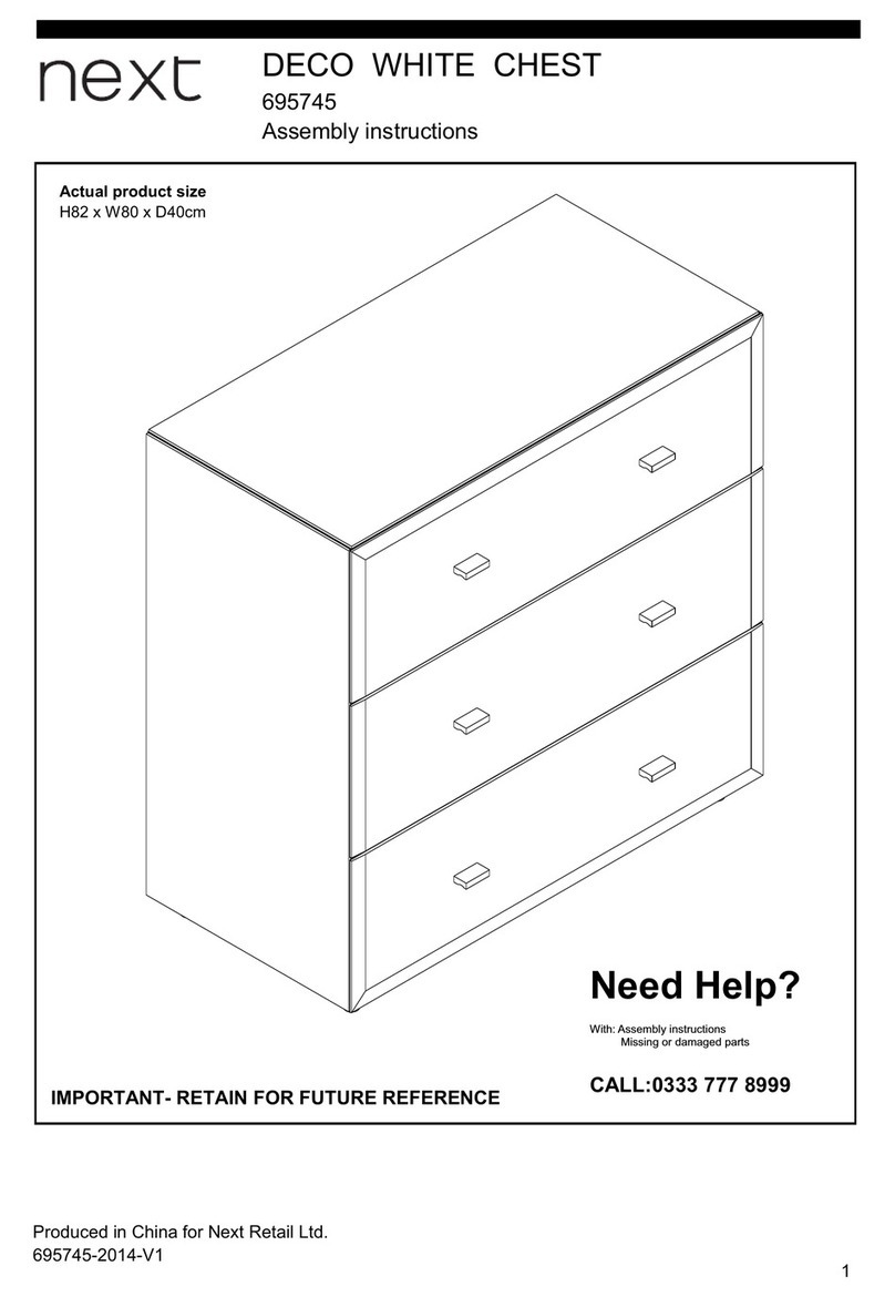 Next DECO WHITE CHEST 695745 User manual