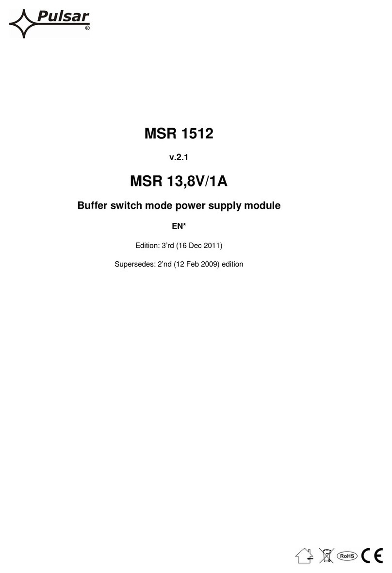 Pulsar MSR 1512 quick start guide