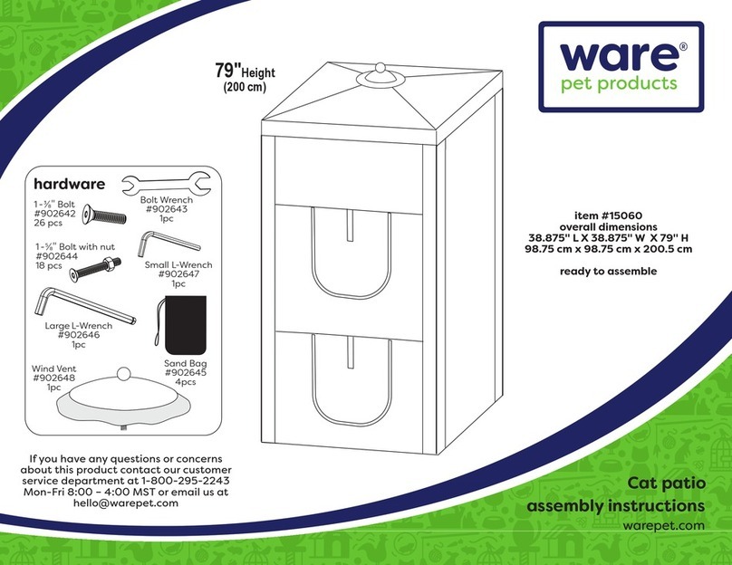 Ware Pet Products 15060 Assembly instructions