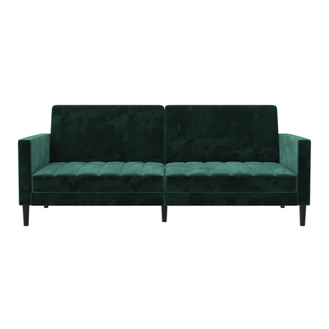 Dorel Home Products Queer Eye Liam Futon 2396479QE manual