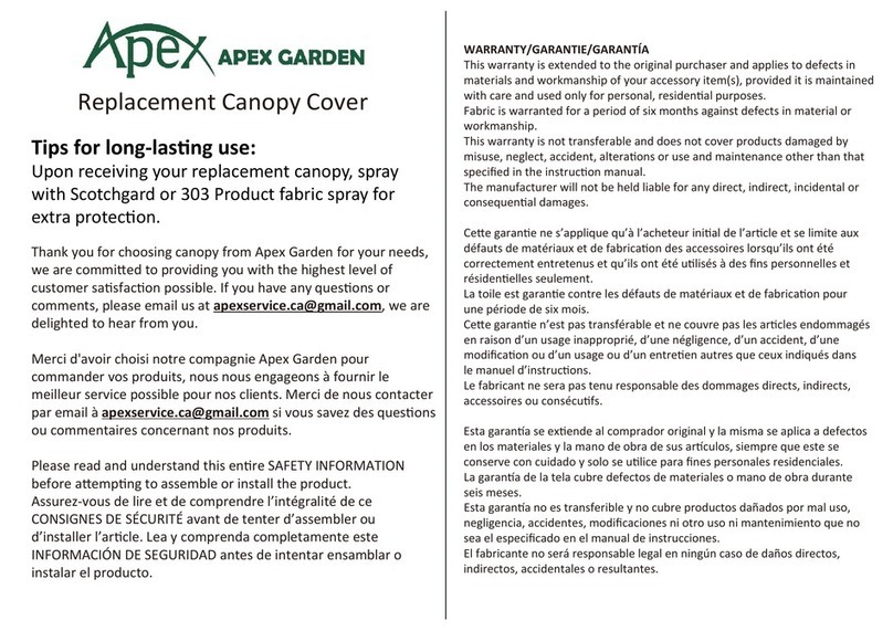 Apex Garden 11801001 Replacement