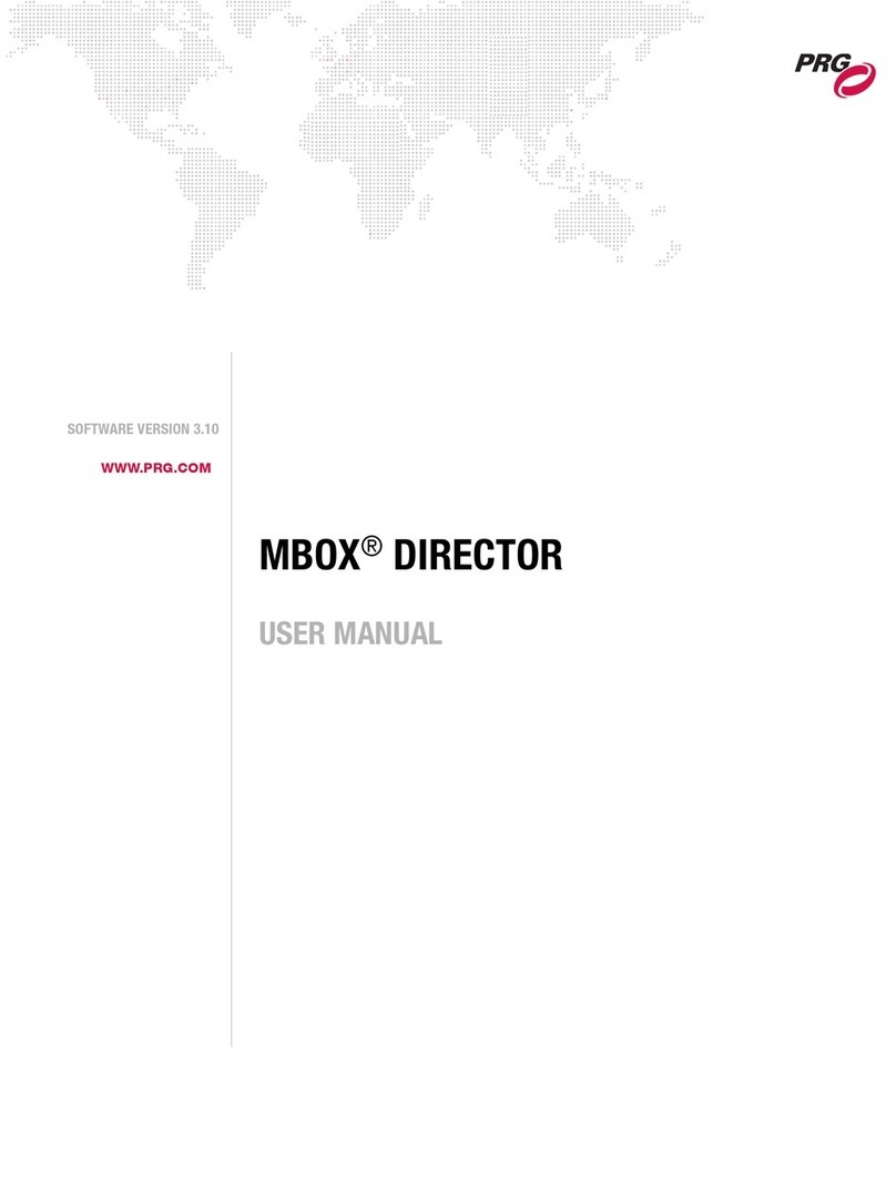 PRG MBOX DIRECTOR User manual