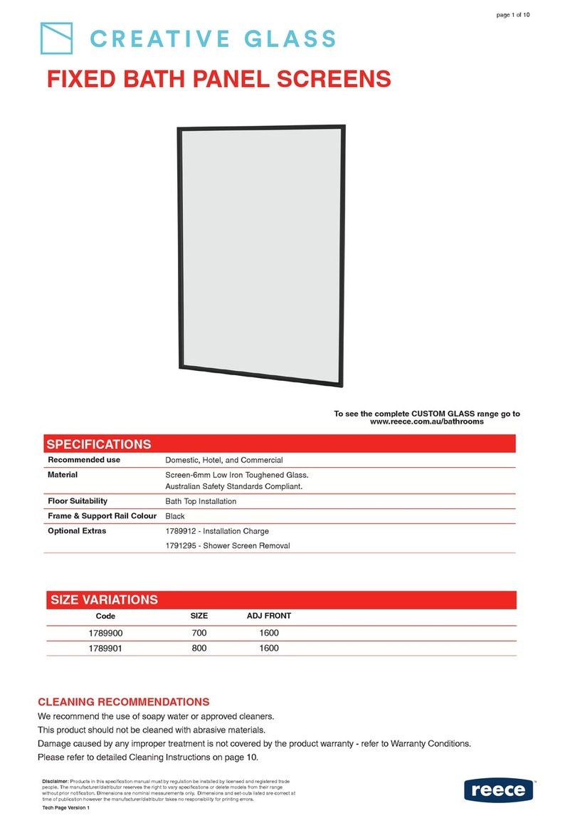 Reece 1789900 quick start guide