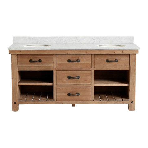 PotteryBarn Benchwright Double Sink Console User manual PotteryBarn Benchwright Double Sink Console User manual