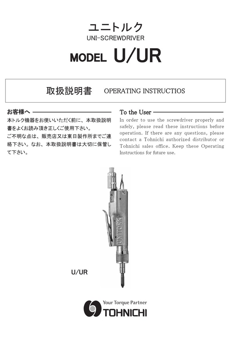 Tohnichi U operating instructions