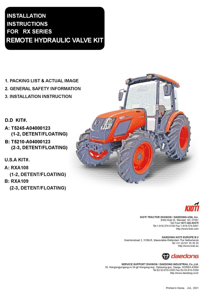 Kioti RX7320 User manual