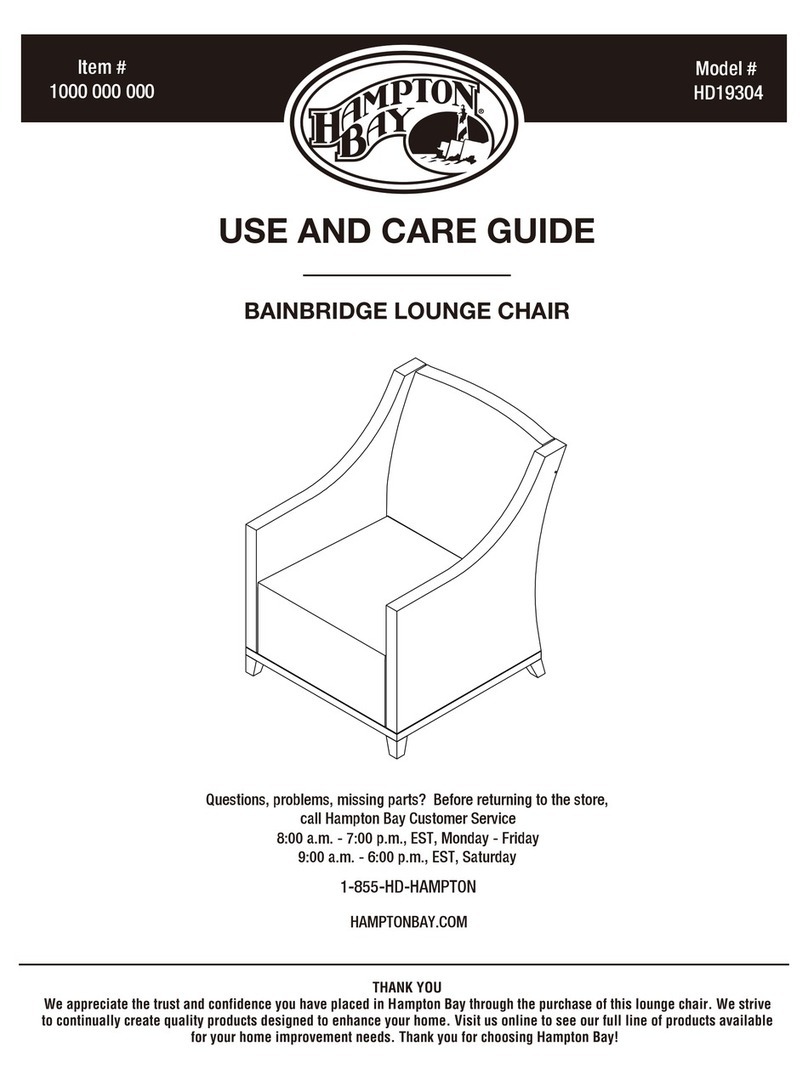 HAMPTON BAY HD19304 Use and care guide
