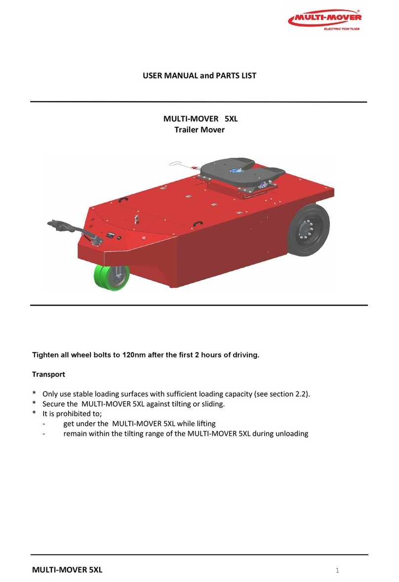Multi-Mover 5XL User manual and parts list