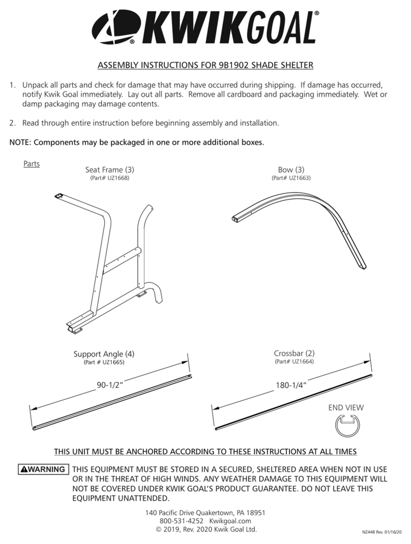 KWIK GOAL 9B1902 User manual