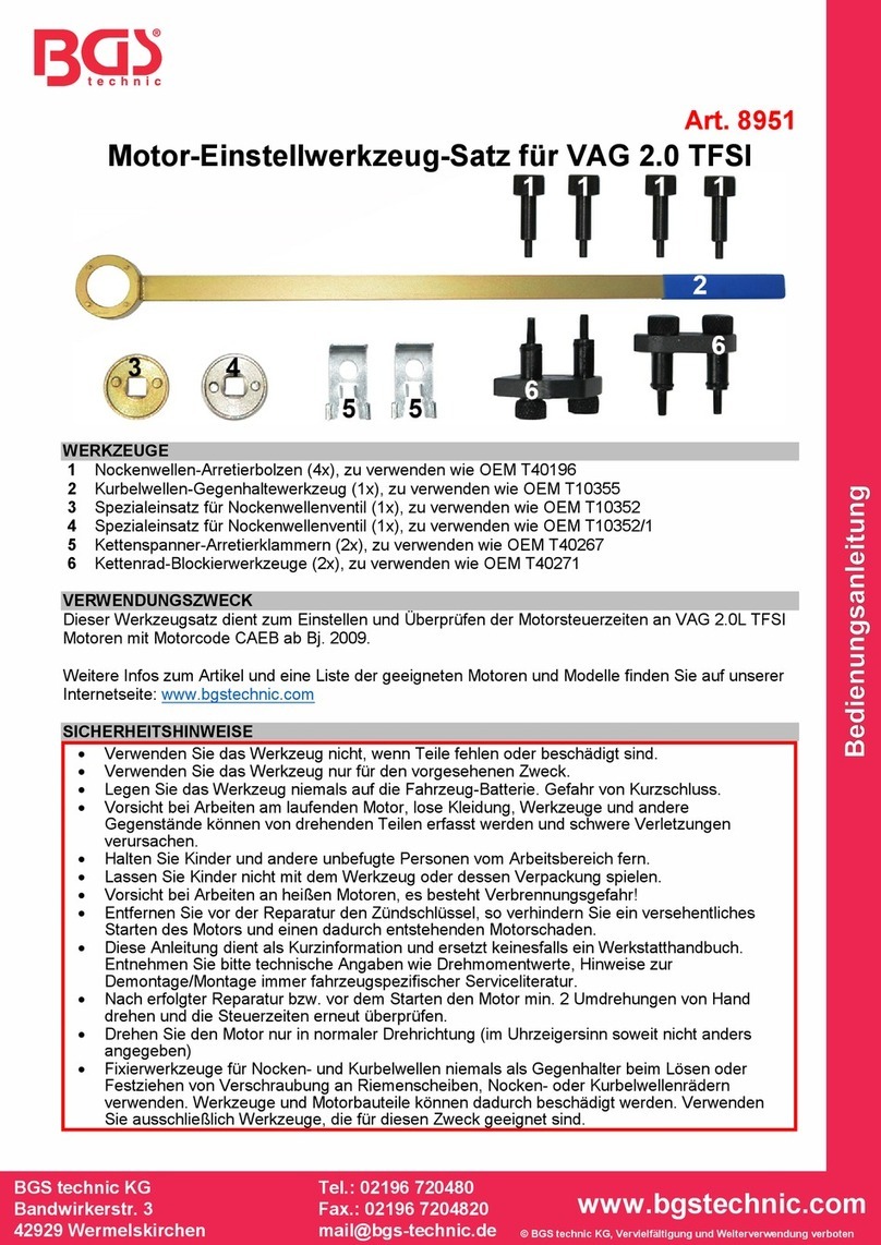 BGS technic 8951 User manual BGS technic 8951 User manual